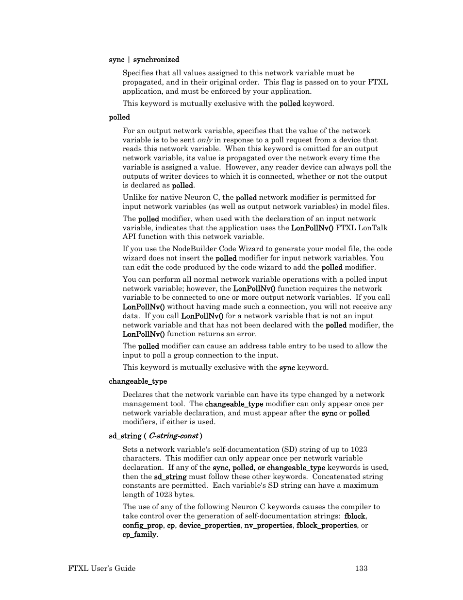 Echelon FTXL User Manual | Page 145 / 261