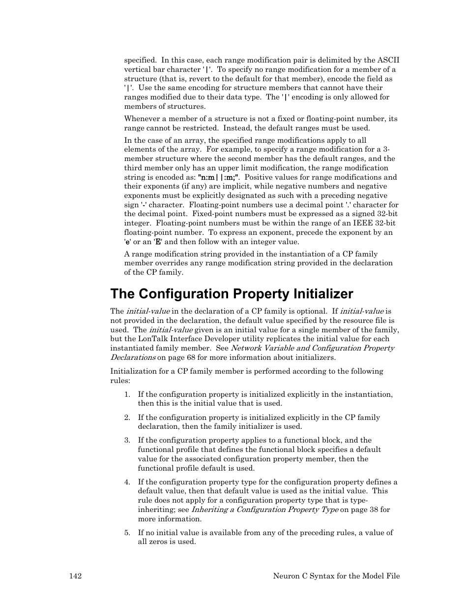 The configuration property initializer | Echelon FTXL User Manual | Page 154 / 261