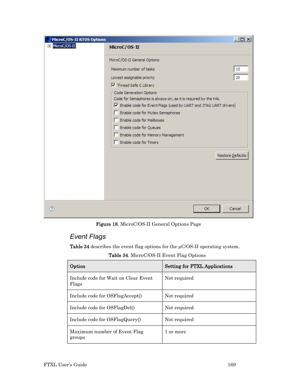 Event flags, Figure 18, 169 sh | Echelon FTXL User Manual | Page 181 / 261