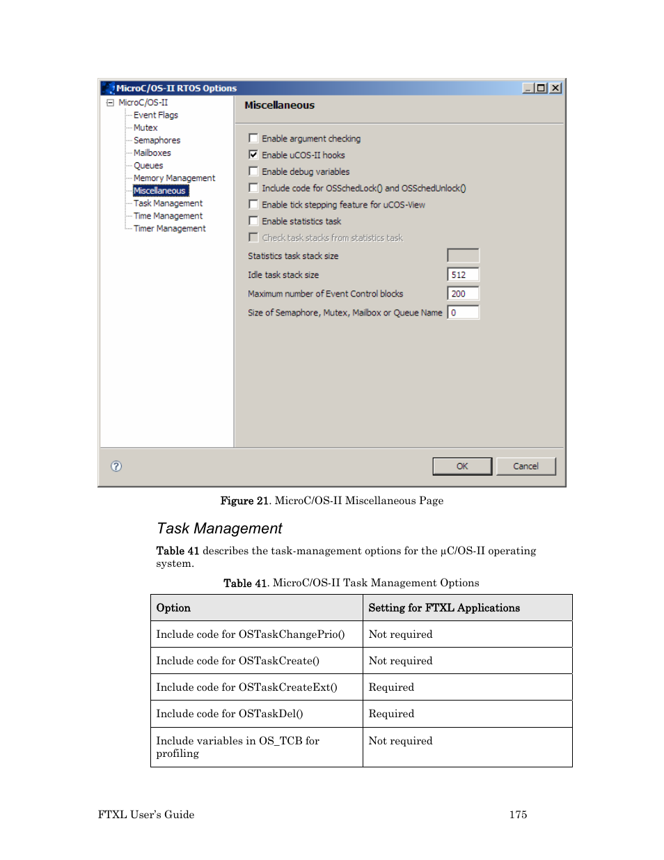 Task management, Figure 21, 175 sh | Echelon FTXL User Manual | Page 187 / 261