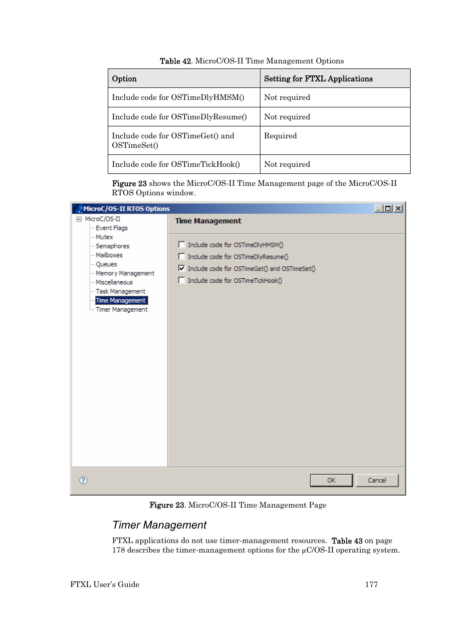 Timer management | Echelon FTXL User Manual | Page 189 / 261