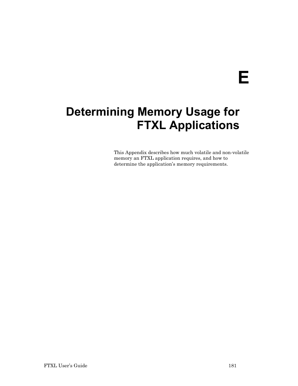 Determining memory usage for ftxl applications | Echelon FTXL User Manual | Page 193 / 261