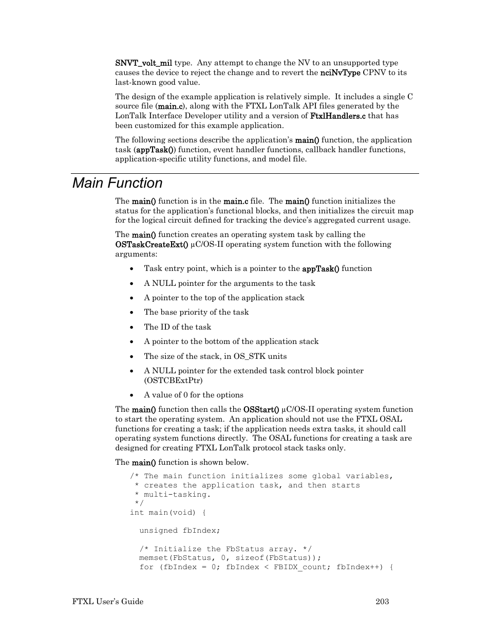 Main function | Echelon FTXL User Manual | Page 215 / 261