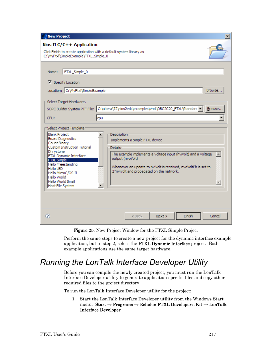 Running the lontalk interface developer utility | Echelon FTXL User Manual | Page 229 / 261