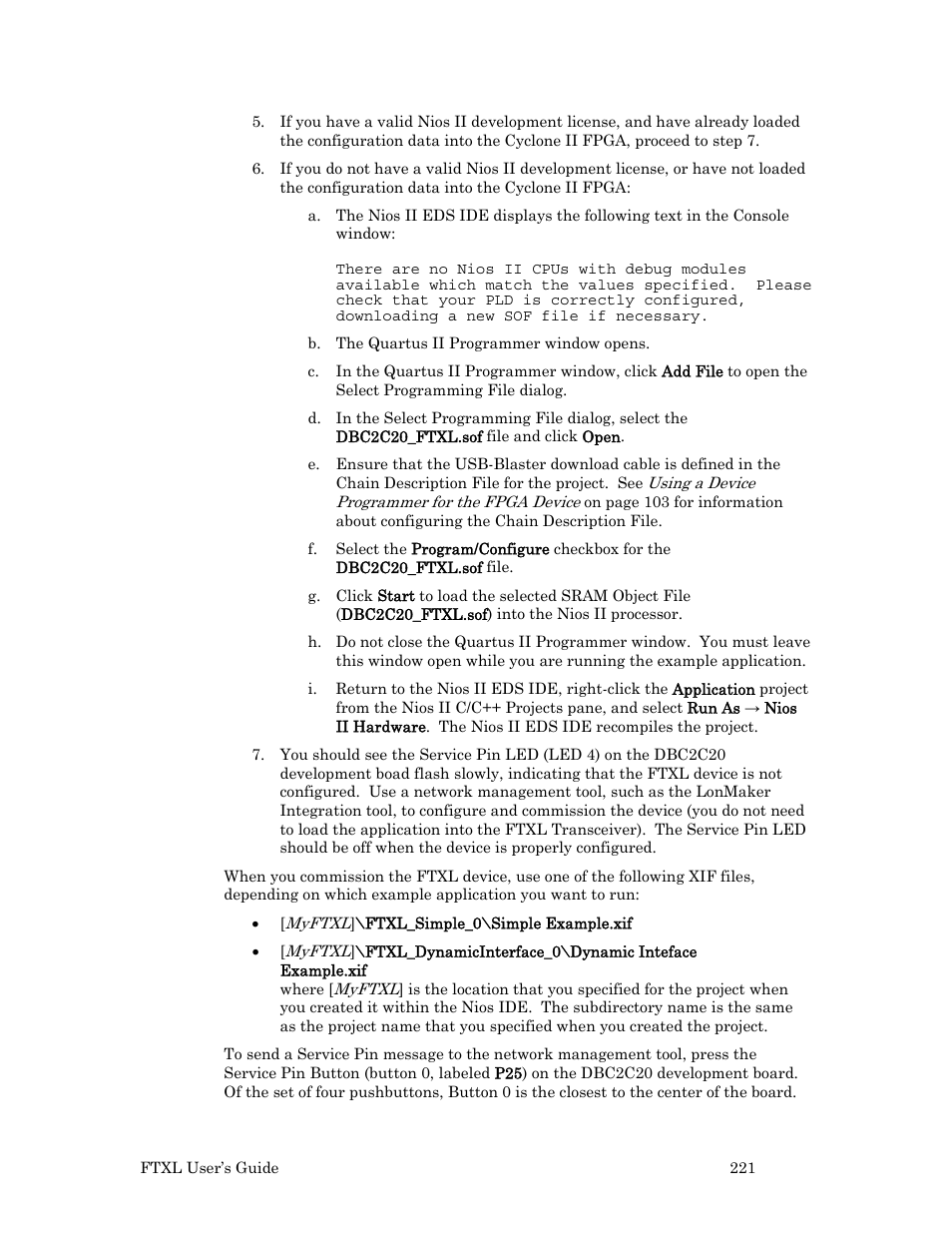 Echelon FTXL User Manual | Page 233 / 261