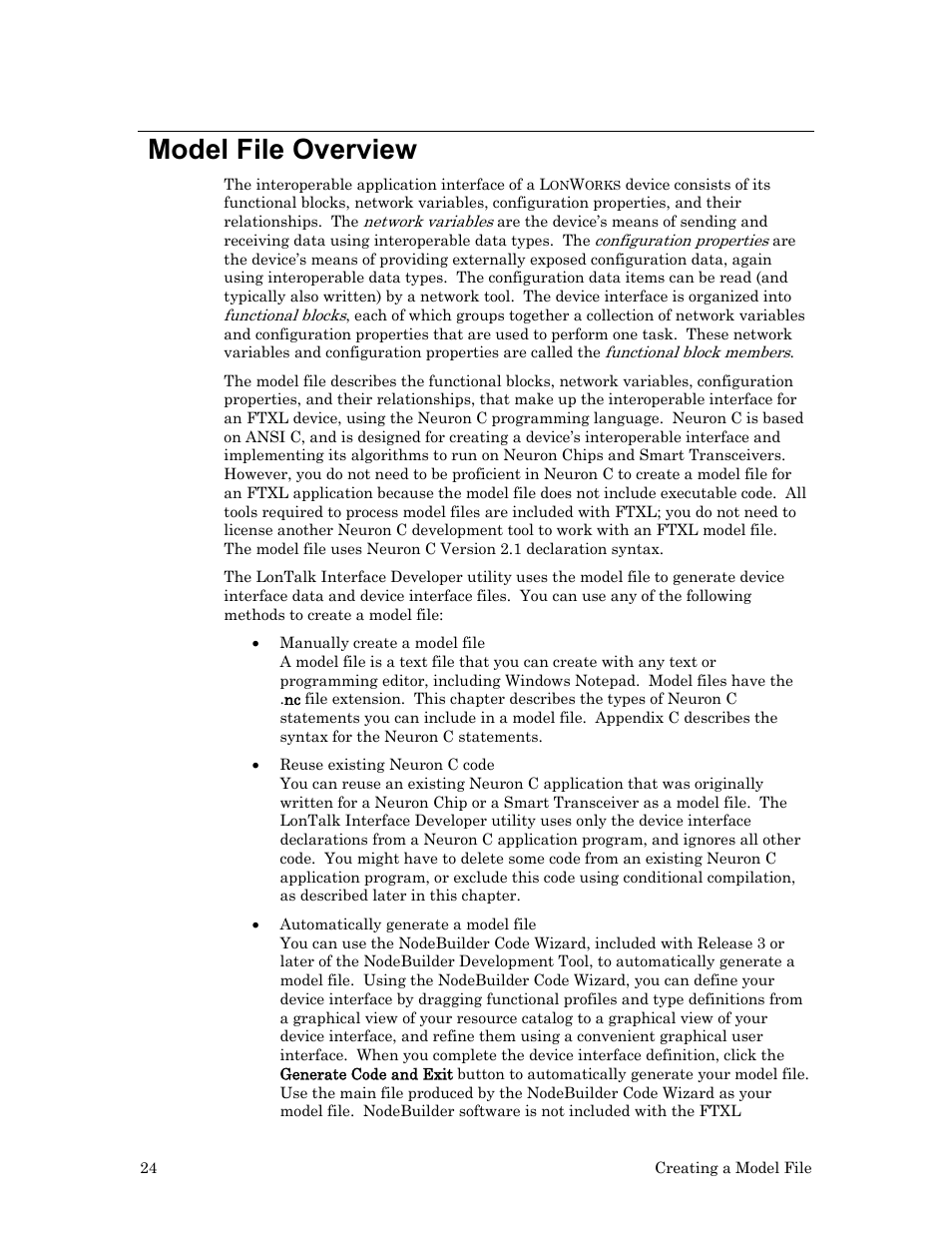 Model file overview | Echelon FTXL User Manual | Page 36 / 261