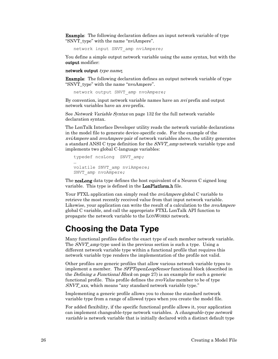 Choosing the data type | Echelon FTXL User Manual | Page 38 / 261