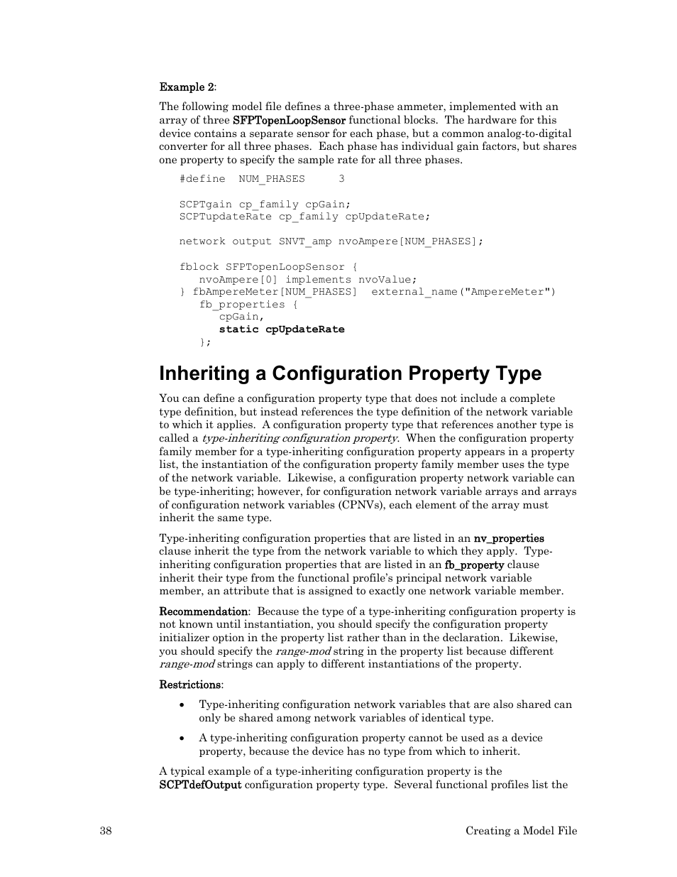 Inheriting a configuration property type | Echelon FTXL User Manual | Page 50 / 261