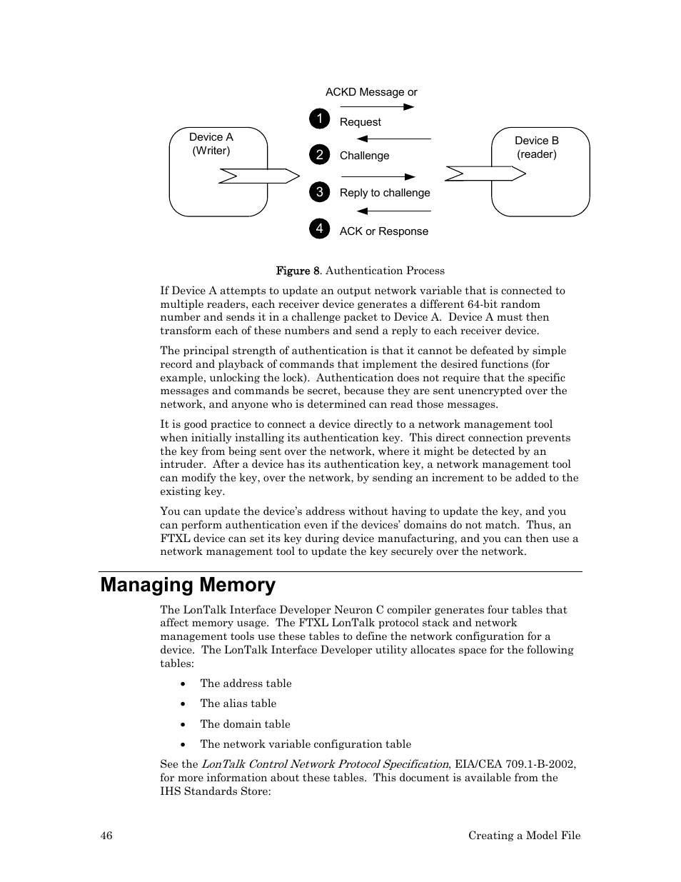 Managing memory, In figure 8, These | Echelon FTXL User Manual | Page 58 / 261