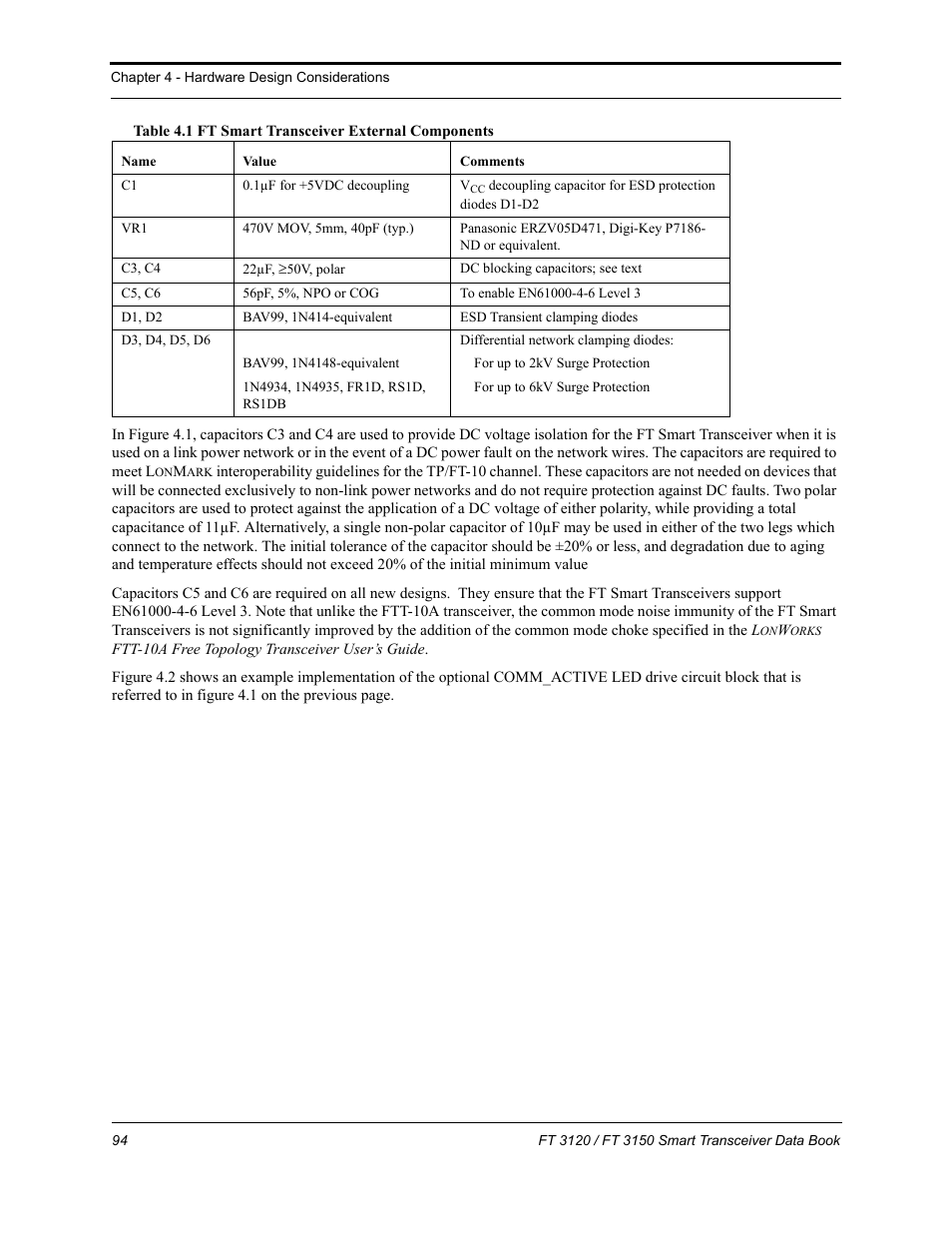 Echelon FT 3150 Smart Transceiver User Manual | Page 100 / 157