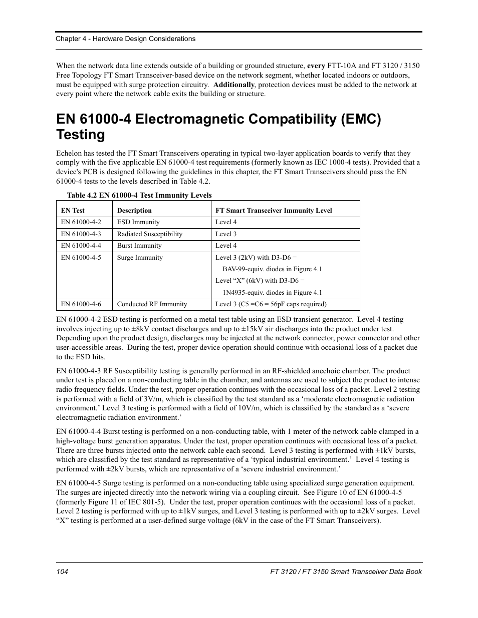 Echelon FT 3150 Smart Transceiver User Manual | Page 110 / 157