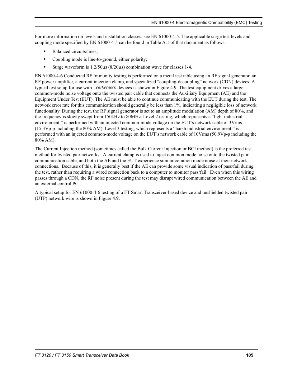 Echelon FT 3150 Smart Transceiver User Manual | Page 111 / 157
