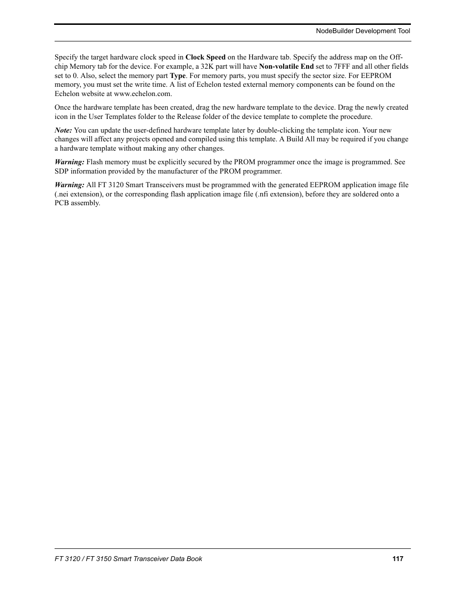 Echelon FT 3150 Smart Transceiver User Manual | Page 123 / 157