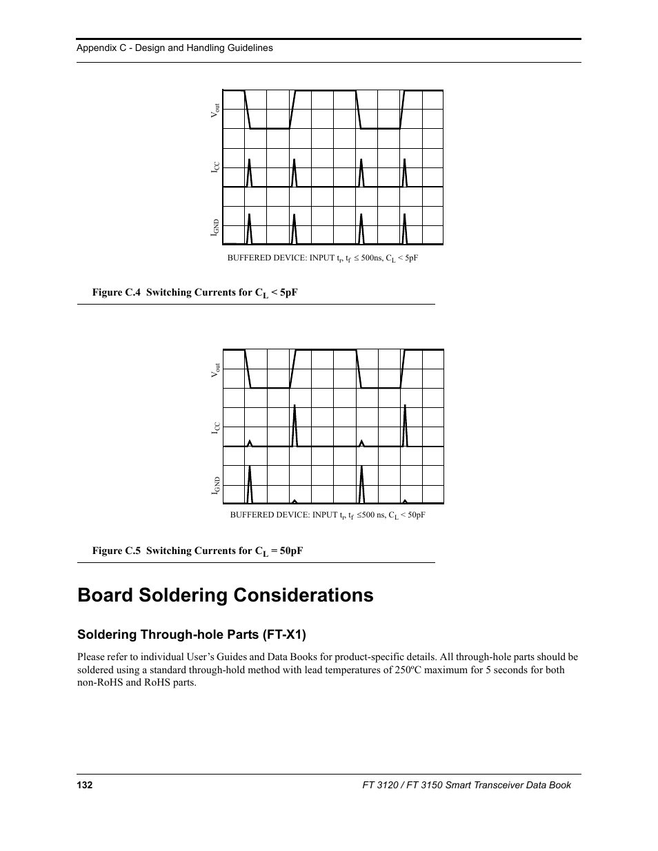 Board soldering considerations, Soldering through-hole parts (ft-x1) | Echelon FT 3150 Smart Transceiver User Manual | Page 138 / 157