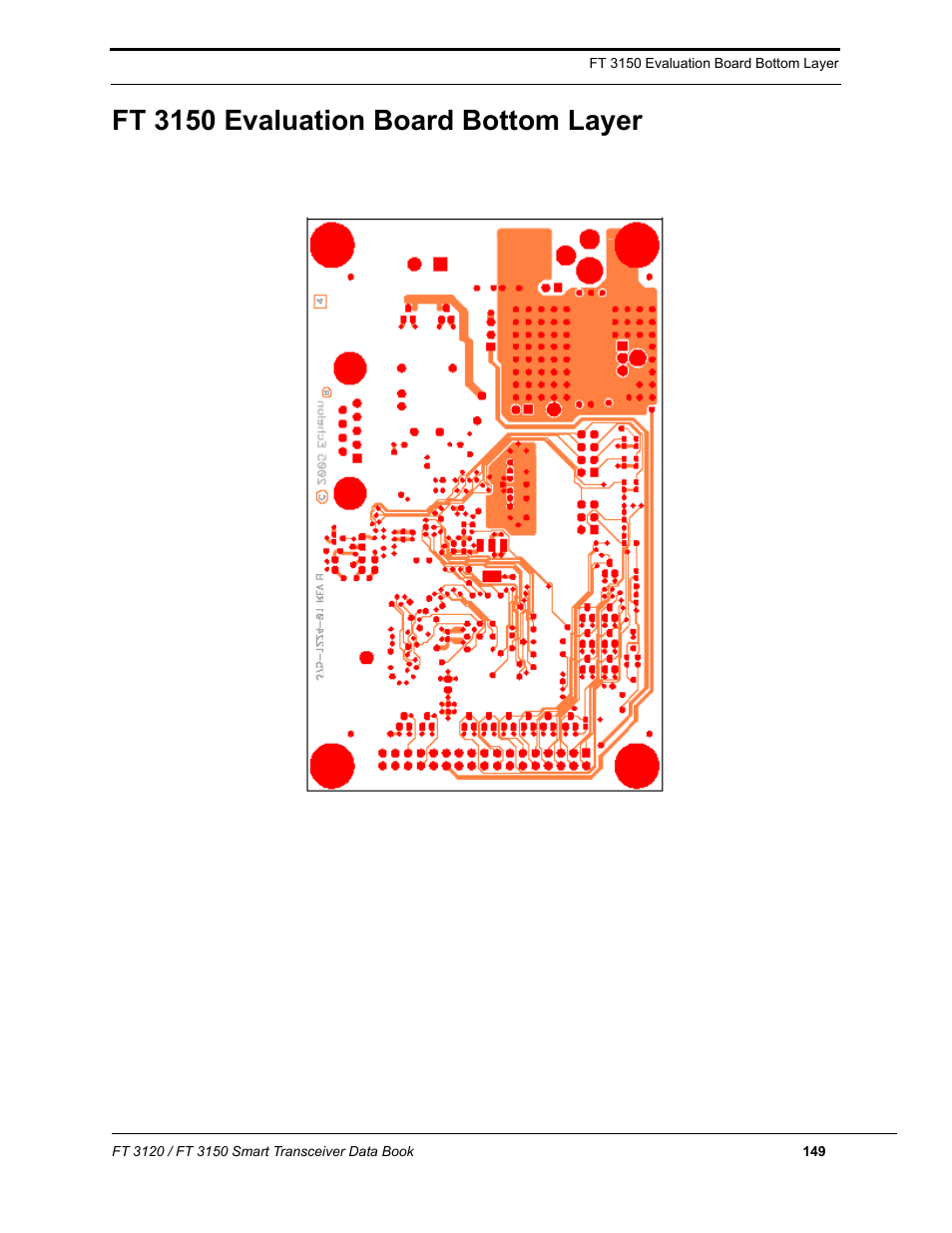 Ft 3150 evaluation board bottom layer | Echelon FT 3150 Smart Transceiver User Manual | Page 155 / 157