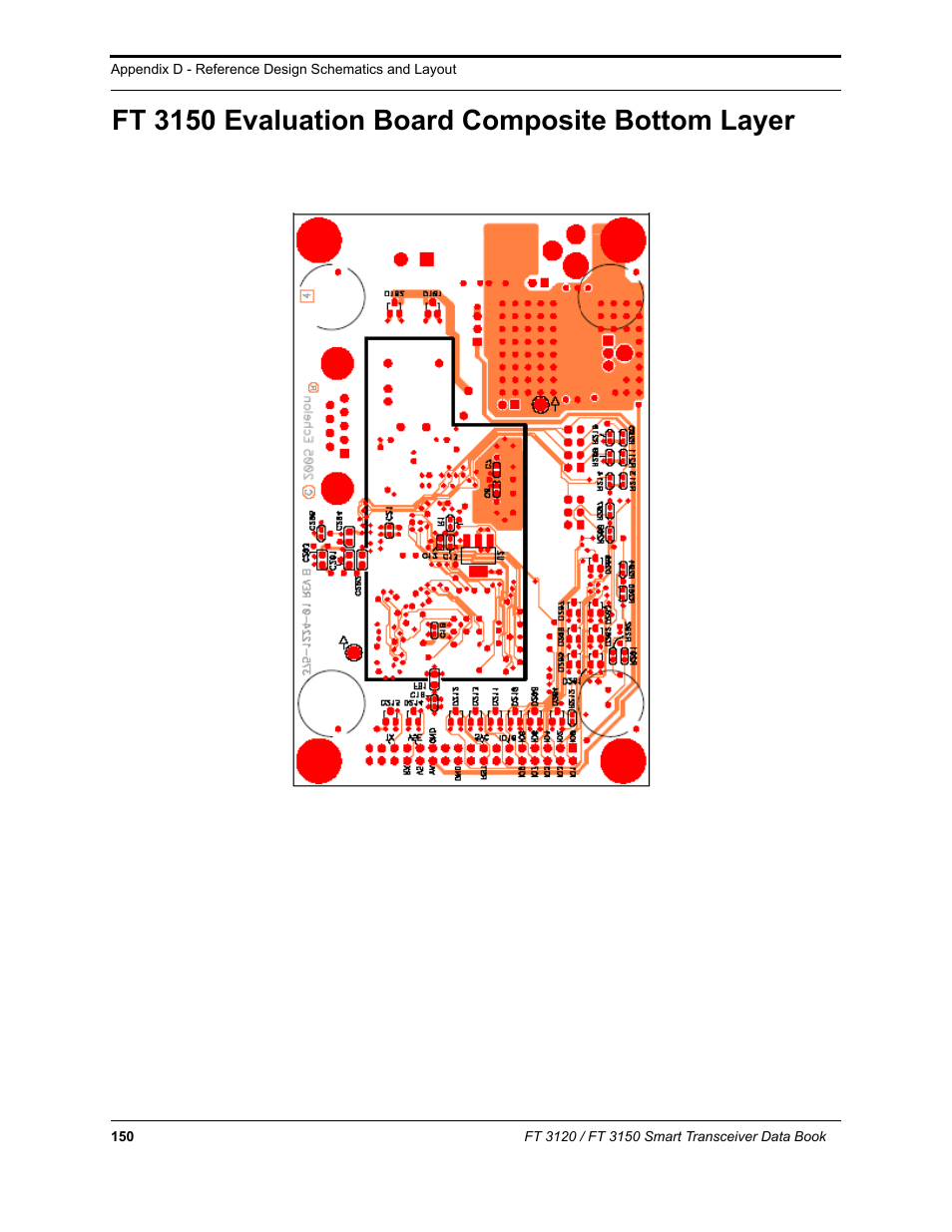 Ft 3150 evaluation board composite bottom layer | Echelon FT 3150 Smart Transceiver User Manual | Page 156 / 157