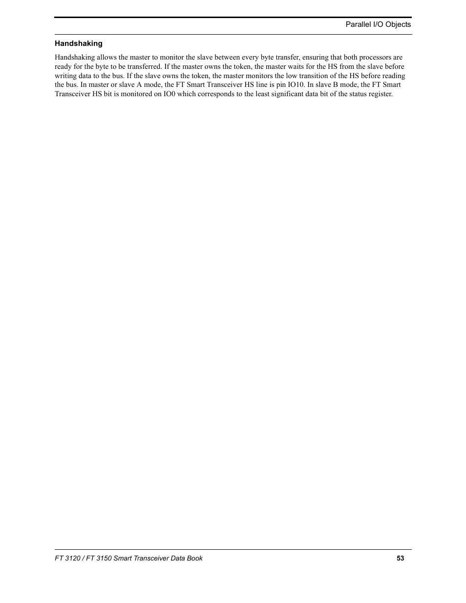 Handshaking | Echelon FT 3150 Smart Transceiver User Manual | Page 59 / 157