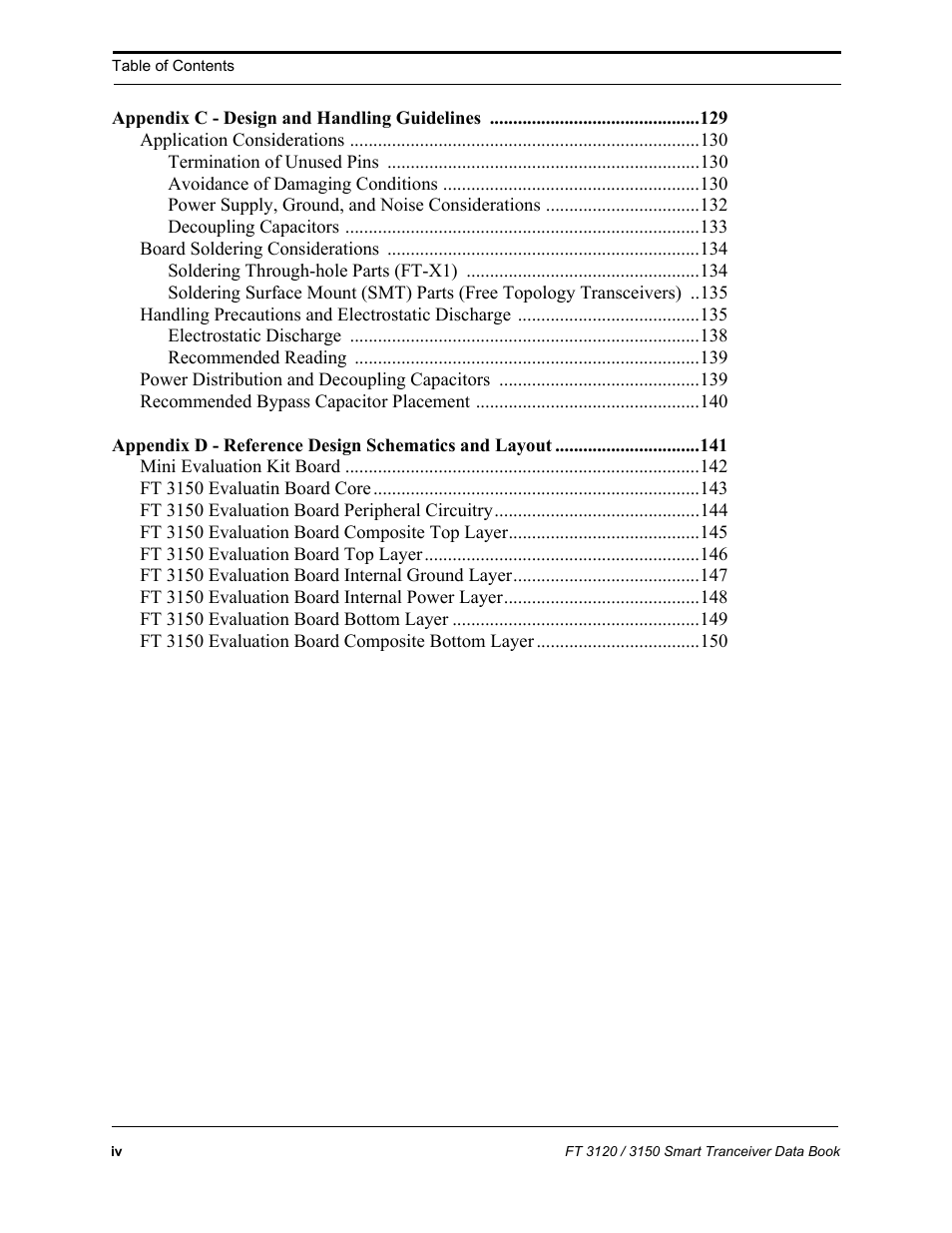 Echelon FT 3150 Smart Transceiver User Manual | Page 6 / 157