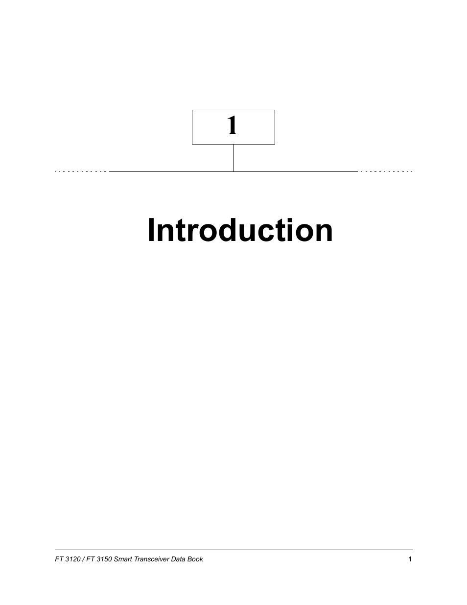 Introduction, Chapter 1 - introduction | Echelon FT 3150 Smart Transceiver User Manual | Page 7 / 157