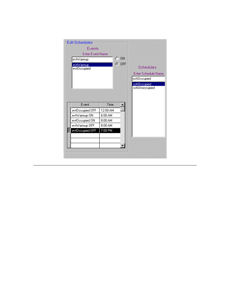 Configuring default daily schedules | Echelon LonPoint Application and Plug-In User Manual | Page 125 / 191