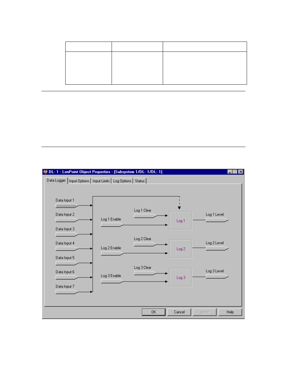 Data logger | Echelon LonPoint Application and Plug-In User Manual | Page 169 / 191