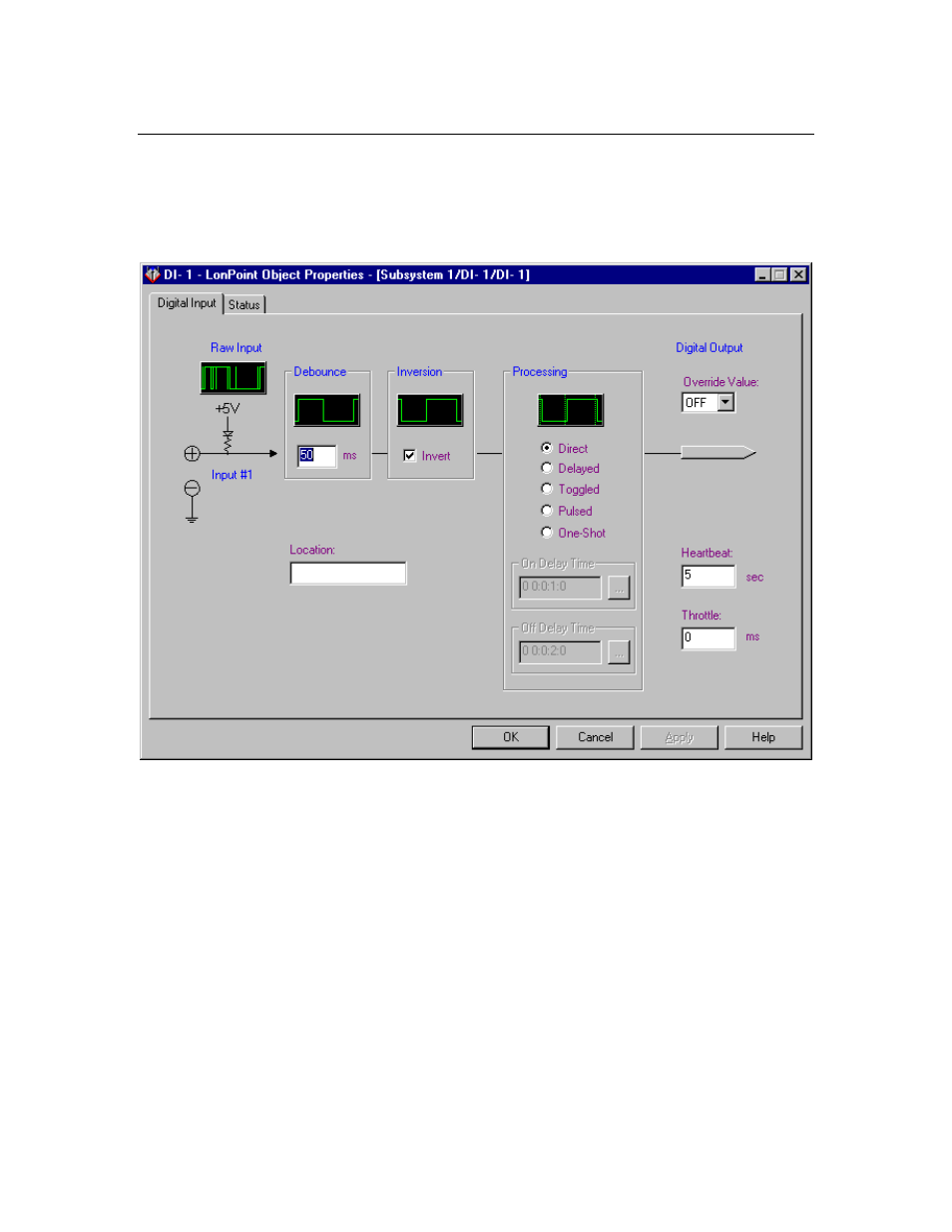 Digital input | Echelon LonPoint Application and Plug-In User Manual | Page 21 / 191