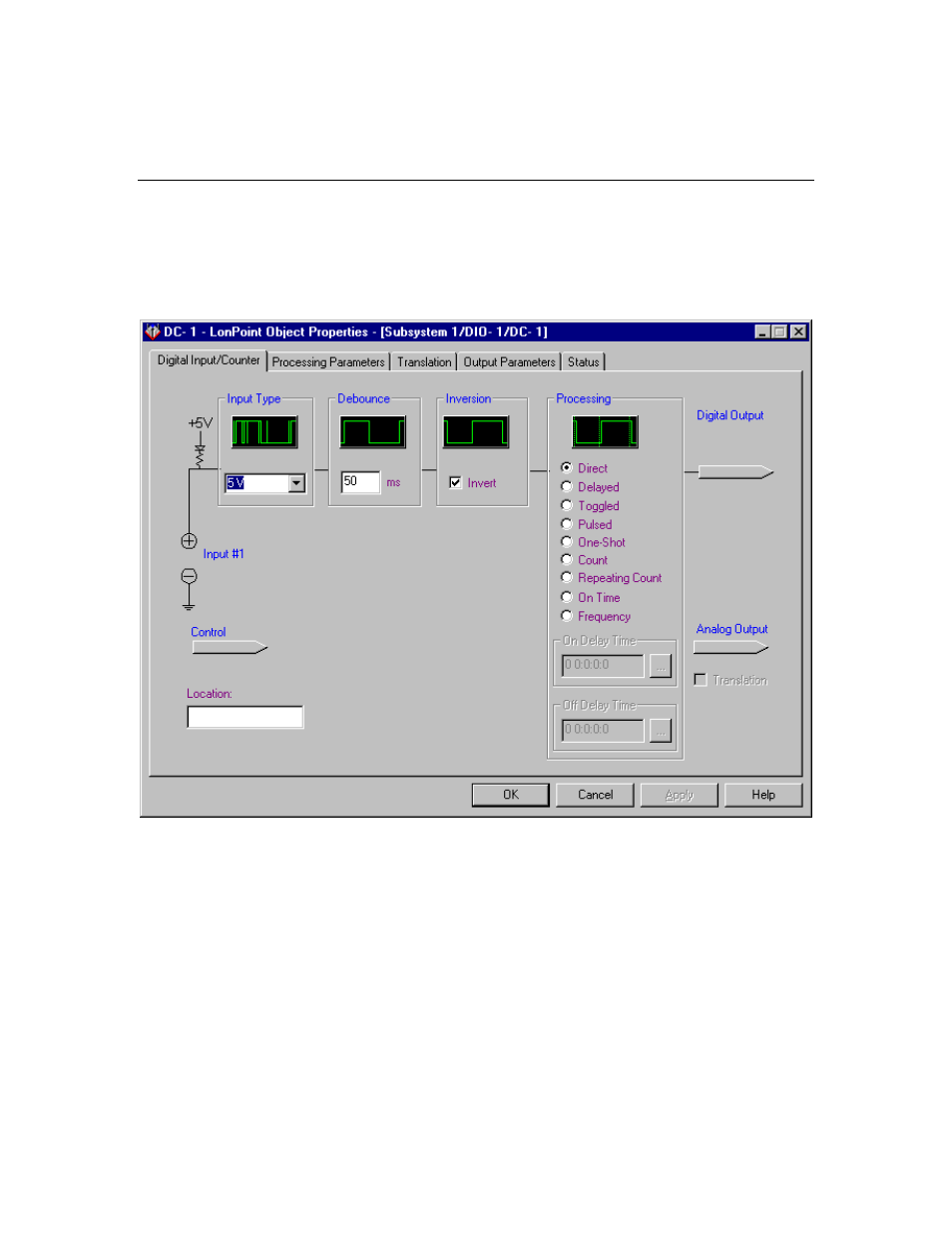 Digital input/counter | Echelon LonPoint Application and Plug-In User Manual | Page 29 / 191