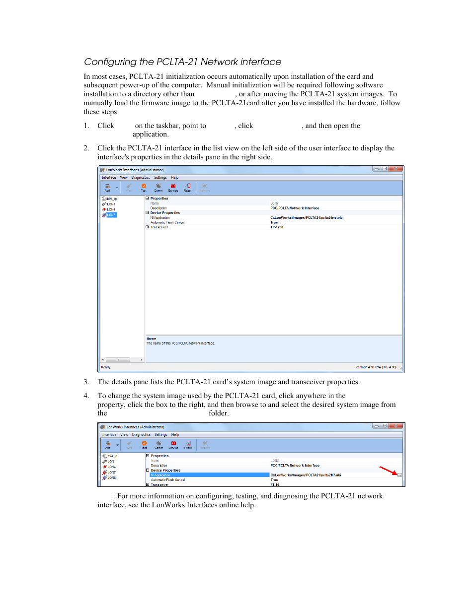 Echelon PCLTA Network Interface User Manual | Page 11 / 24