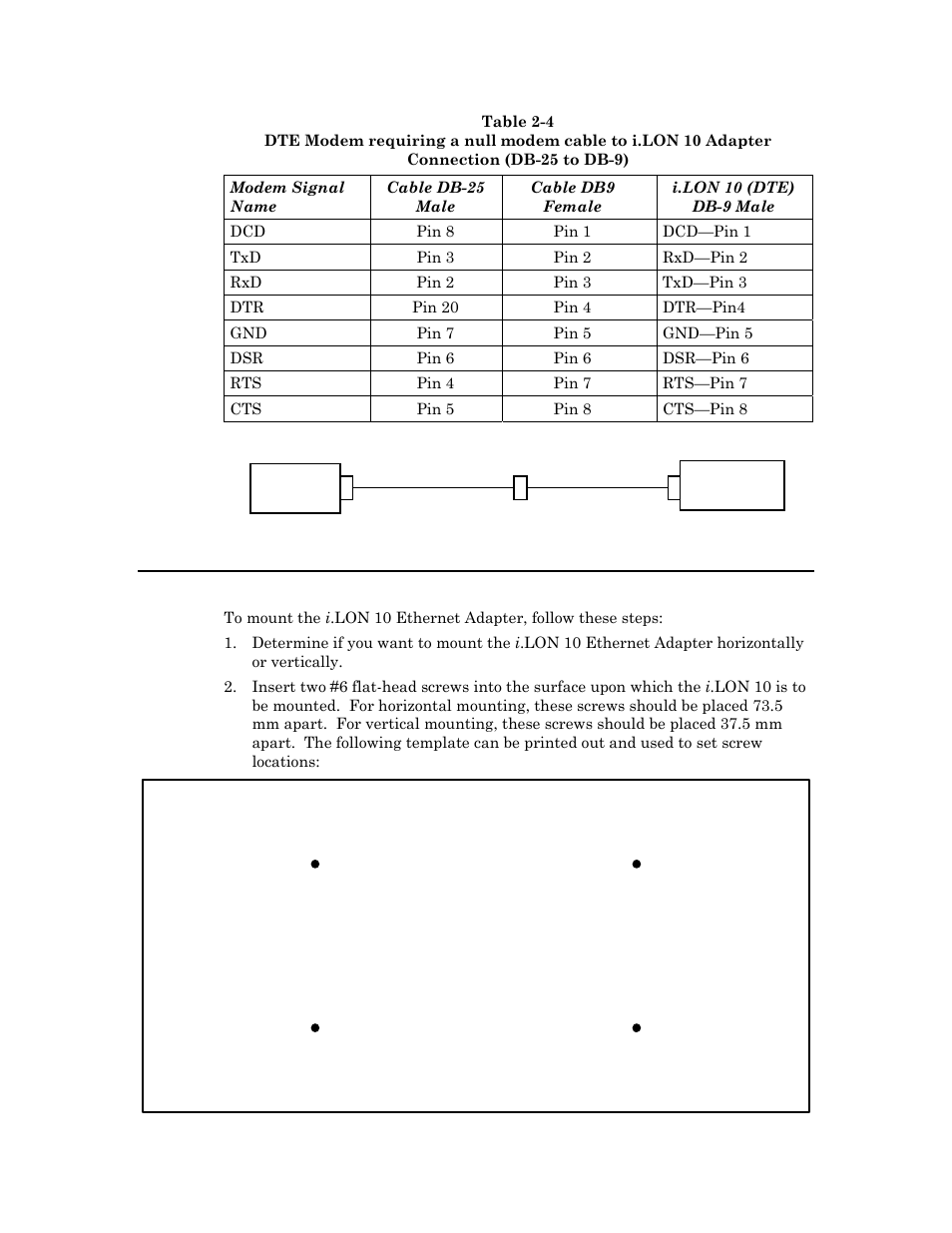 Mounting the i.lon 10 ethernet adapter hardware, Mounting the i .lon 10 ethernet adapter hardware | Echelon i.LON 10 Ethernet Adapter User Manual | Page 16 / 82