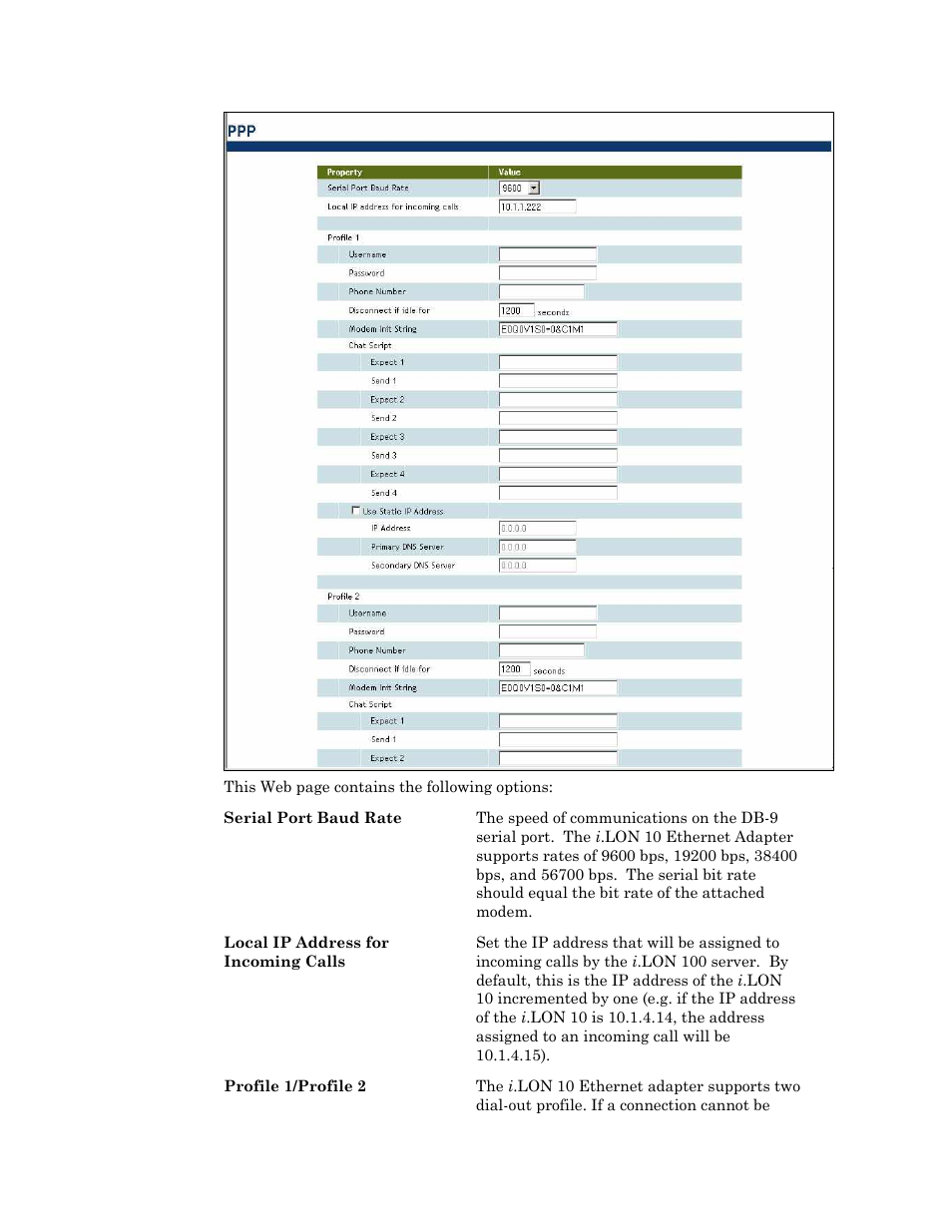 Echelon i.LON 10 Ethernet Adapter User Manual | Page 27 / 82