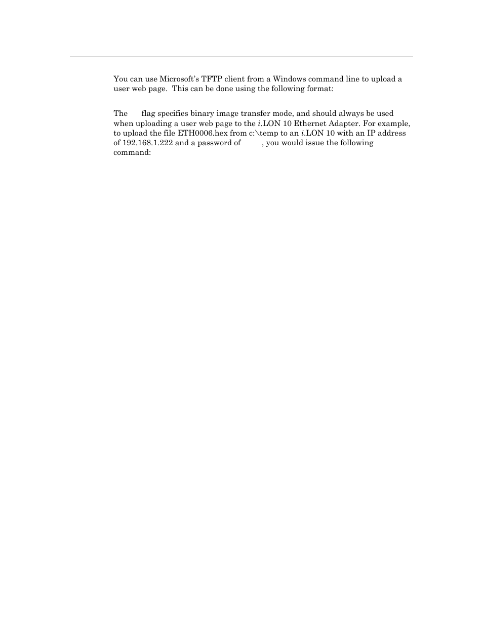 Using the microsoft, Tftp client -4, Tftp client | Echelon i.LON 10 Ethernet Adapter User Manual | Page 52 / 82