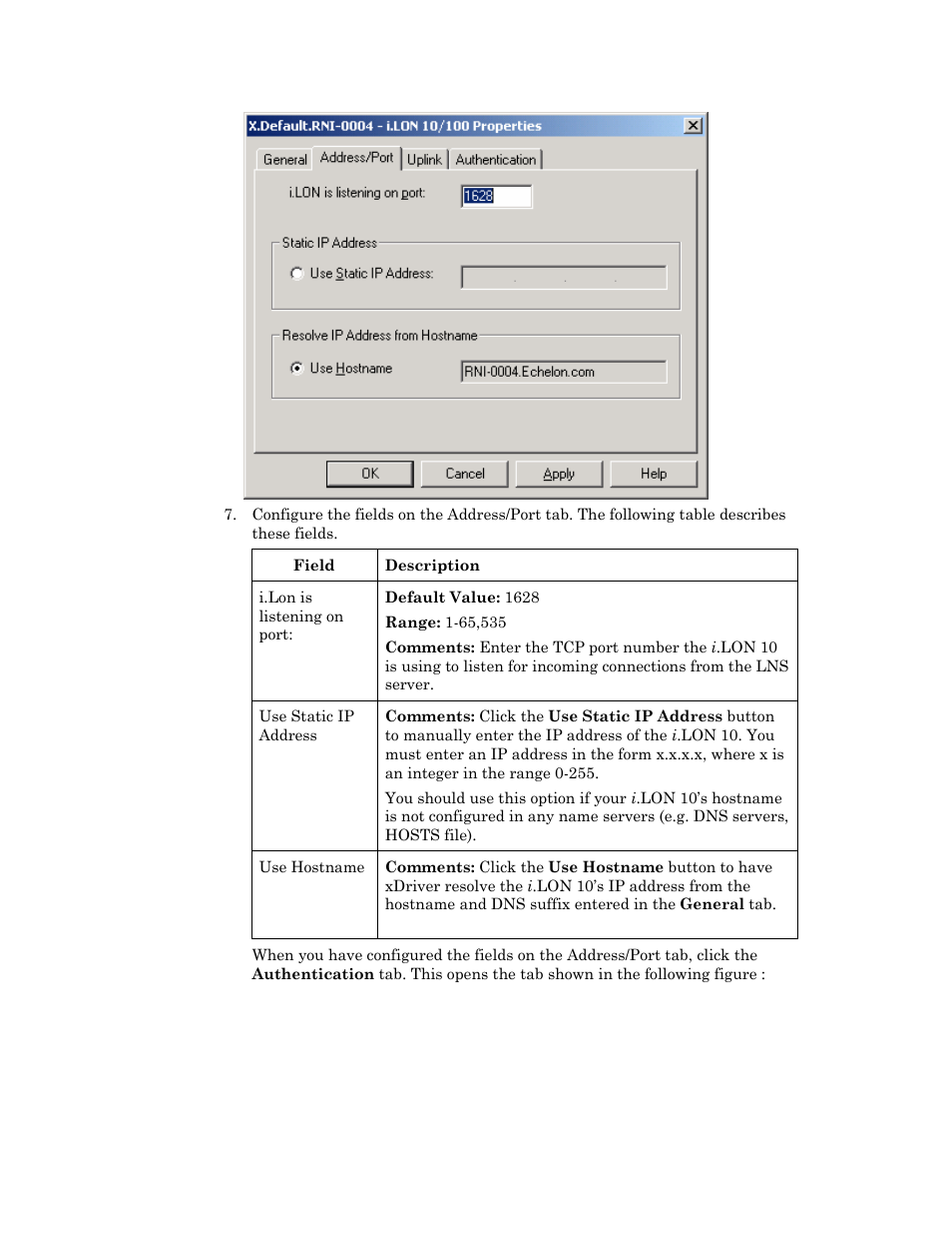 Echelon i.LON 10 Ethernet Adapter User Manual | Page 81 / 82