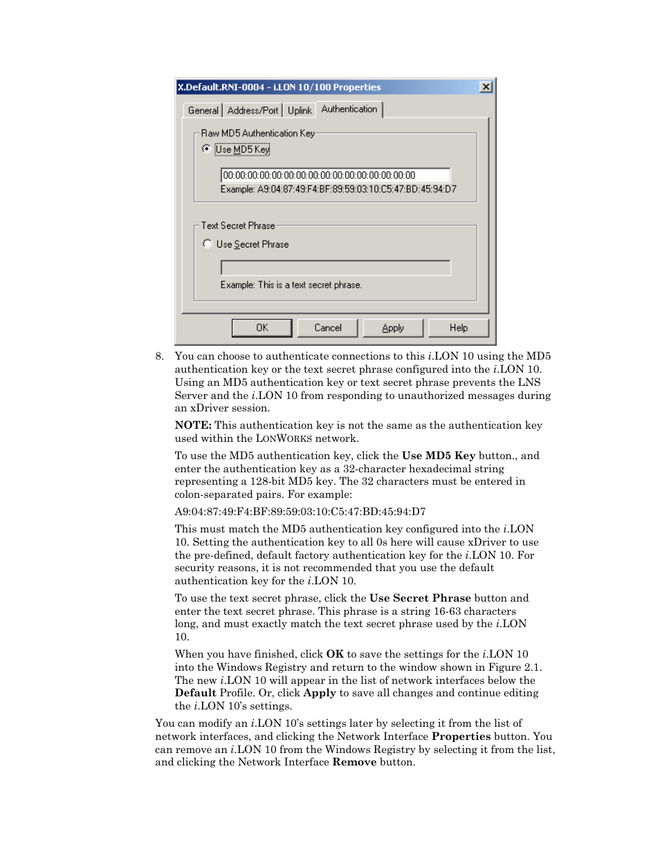 Echelon i.LON 10 Ethernet Adapter User Manual | Page 82 / 82