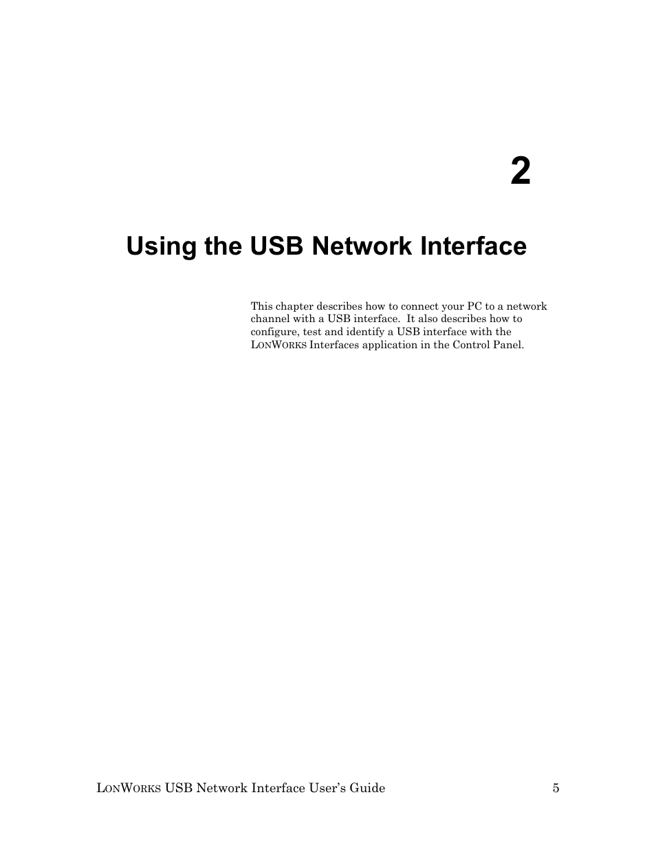 Using the usb network interface | Echelon LonWorks USB Network Interface User Manual | Page 11 / 27