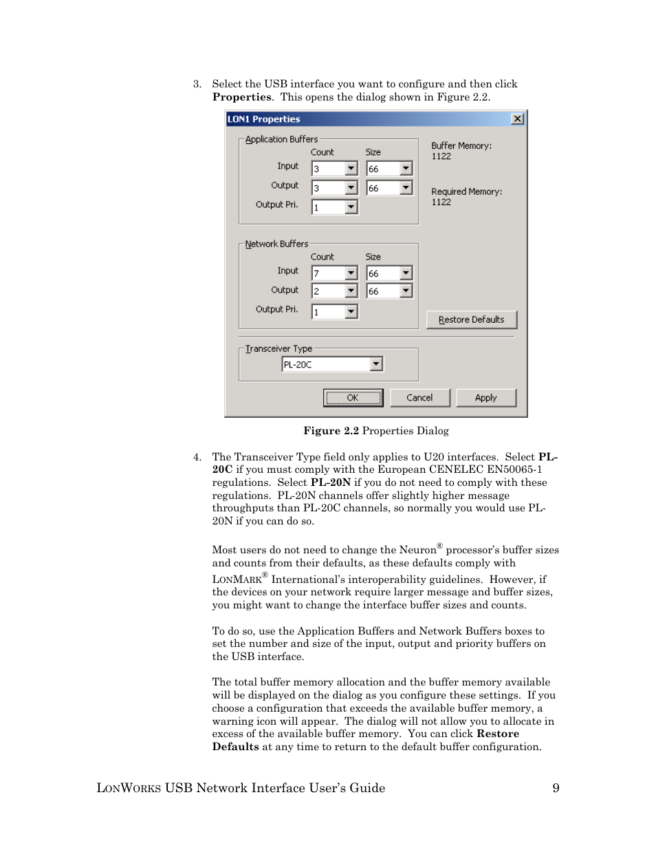 Echelon LonWorks USB Network Interface User Manual | Page 15 / 27