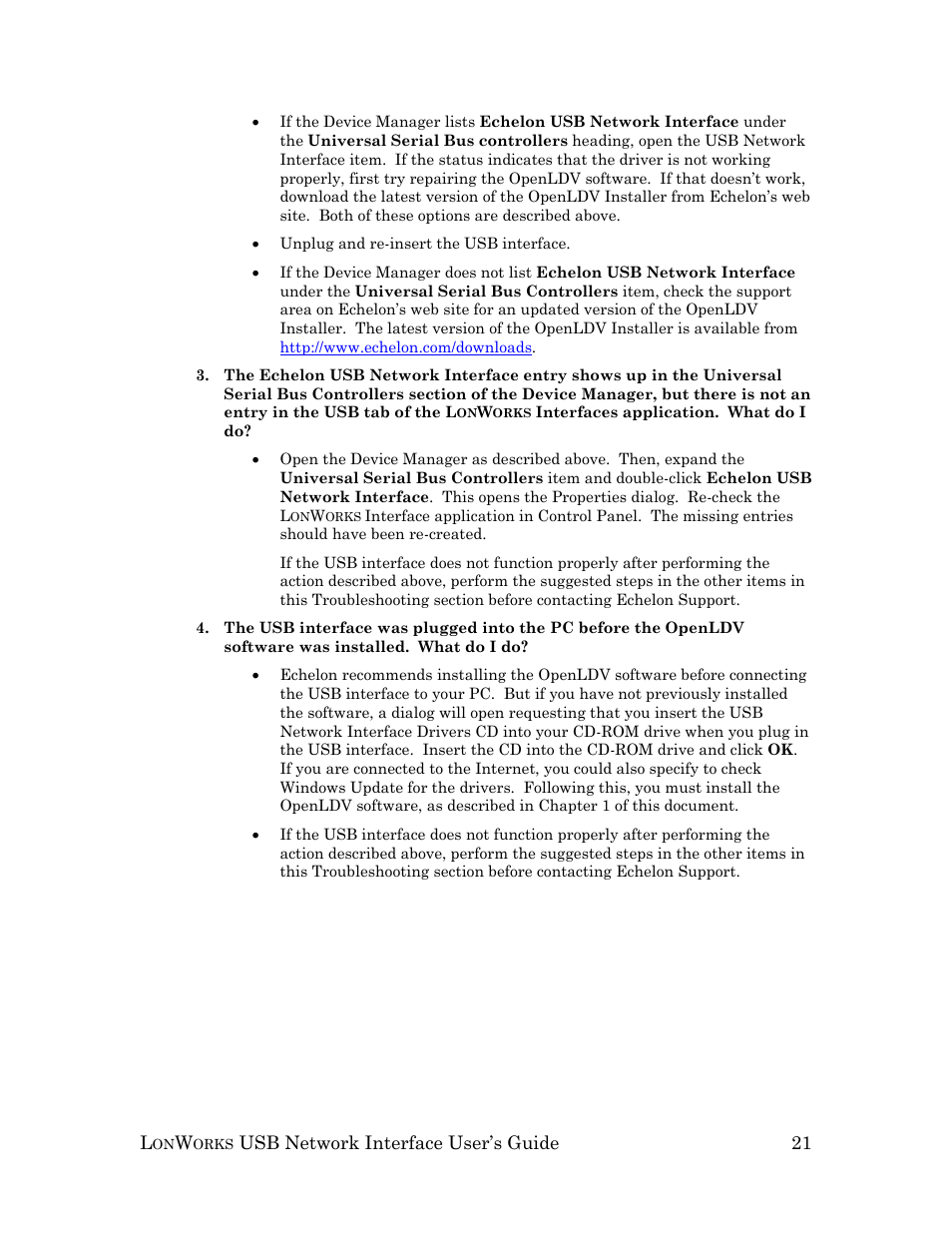 Echelon LonWorks USB Network Interface User Manual | Page 27 / 27