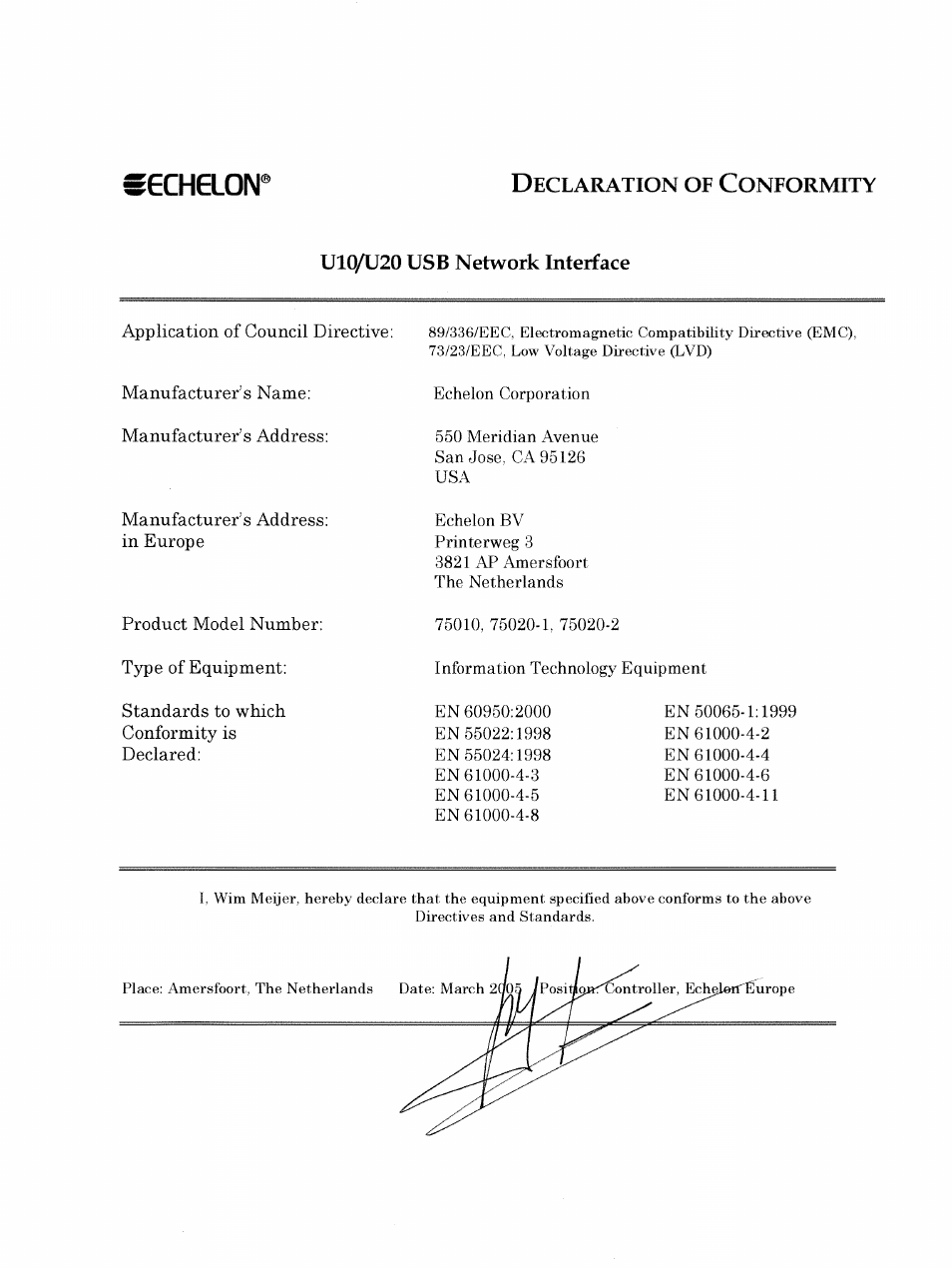 Echelon LonWorks USB Network Interface User Manual | Page 4 / 27