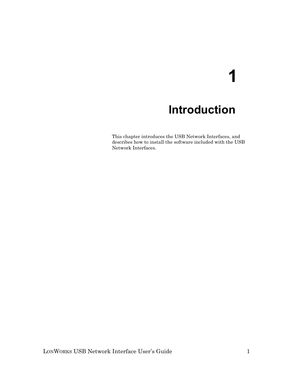 Introduction | Echelon LonWorks USB Network Interface User Manual | Page 7 / 27