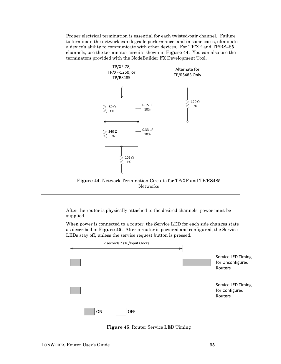 Connecting power | Echelon LonWorks Router User Manual | Page 105 / 129