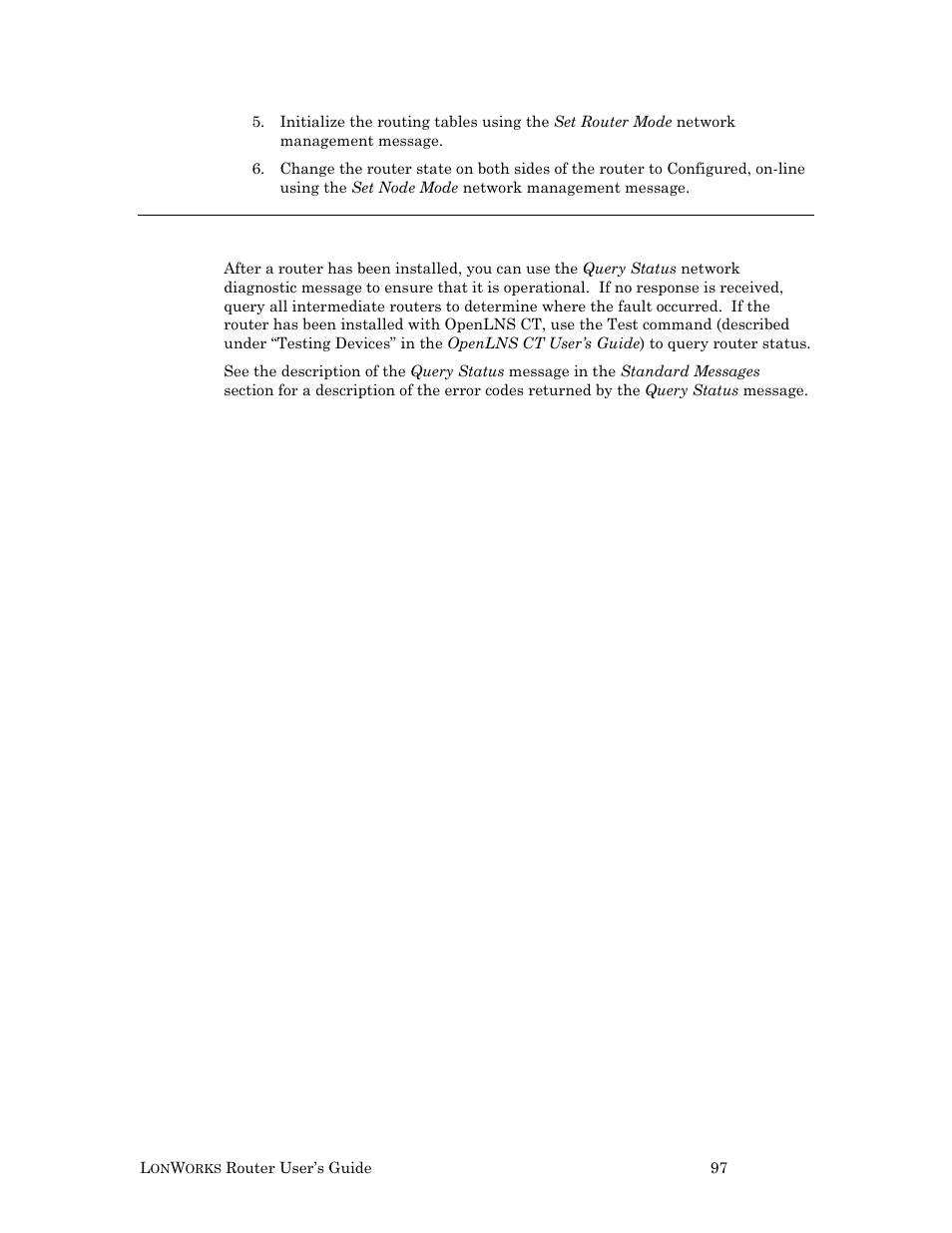 Testing router installation | Echelon LonWorks Router User Manual | Page 107 / 129