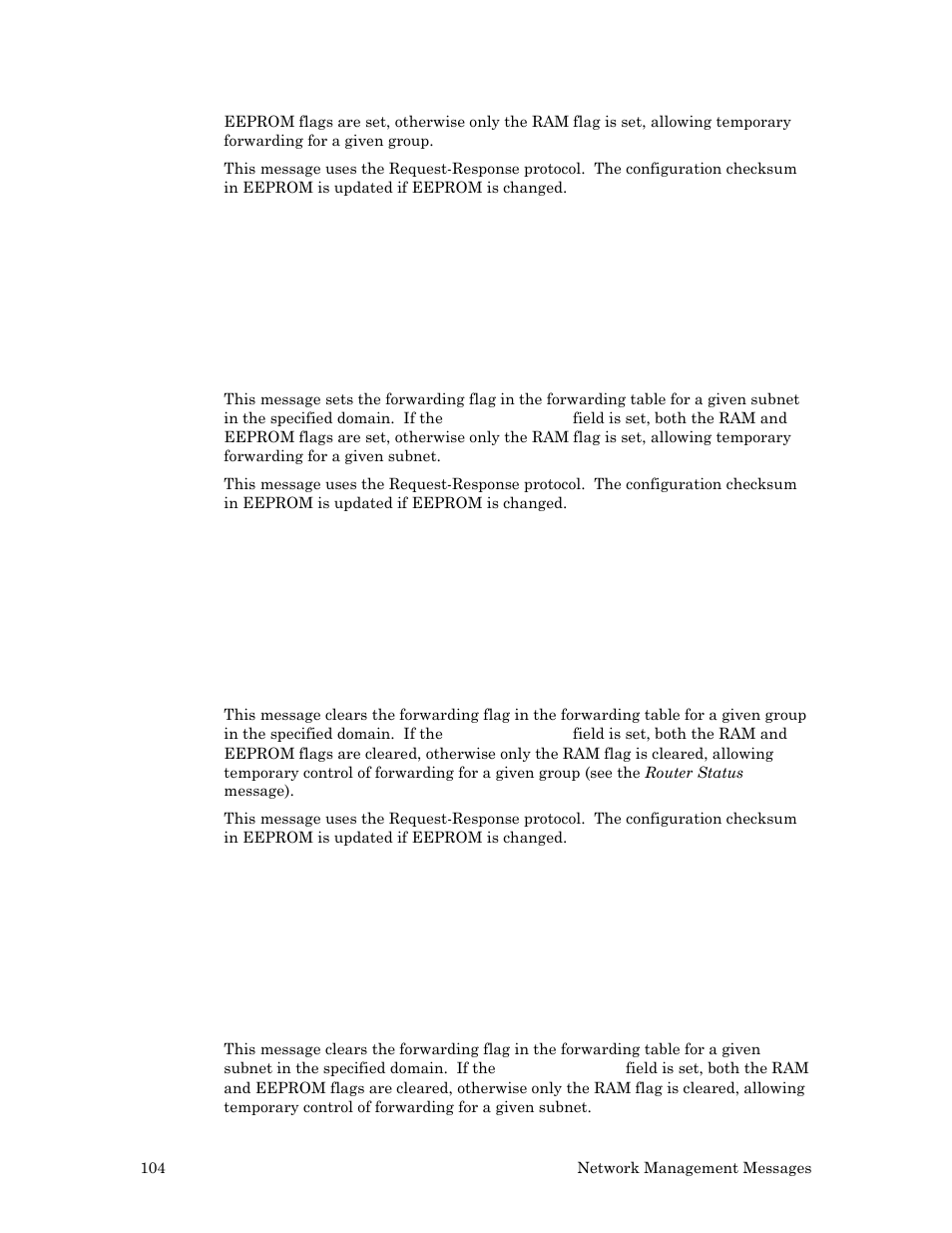 Subnet forward, Group no forward, Subnet no forward | Echelon LonWorks Router User Manual | Page 114 / 129