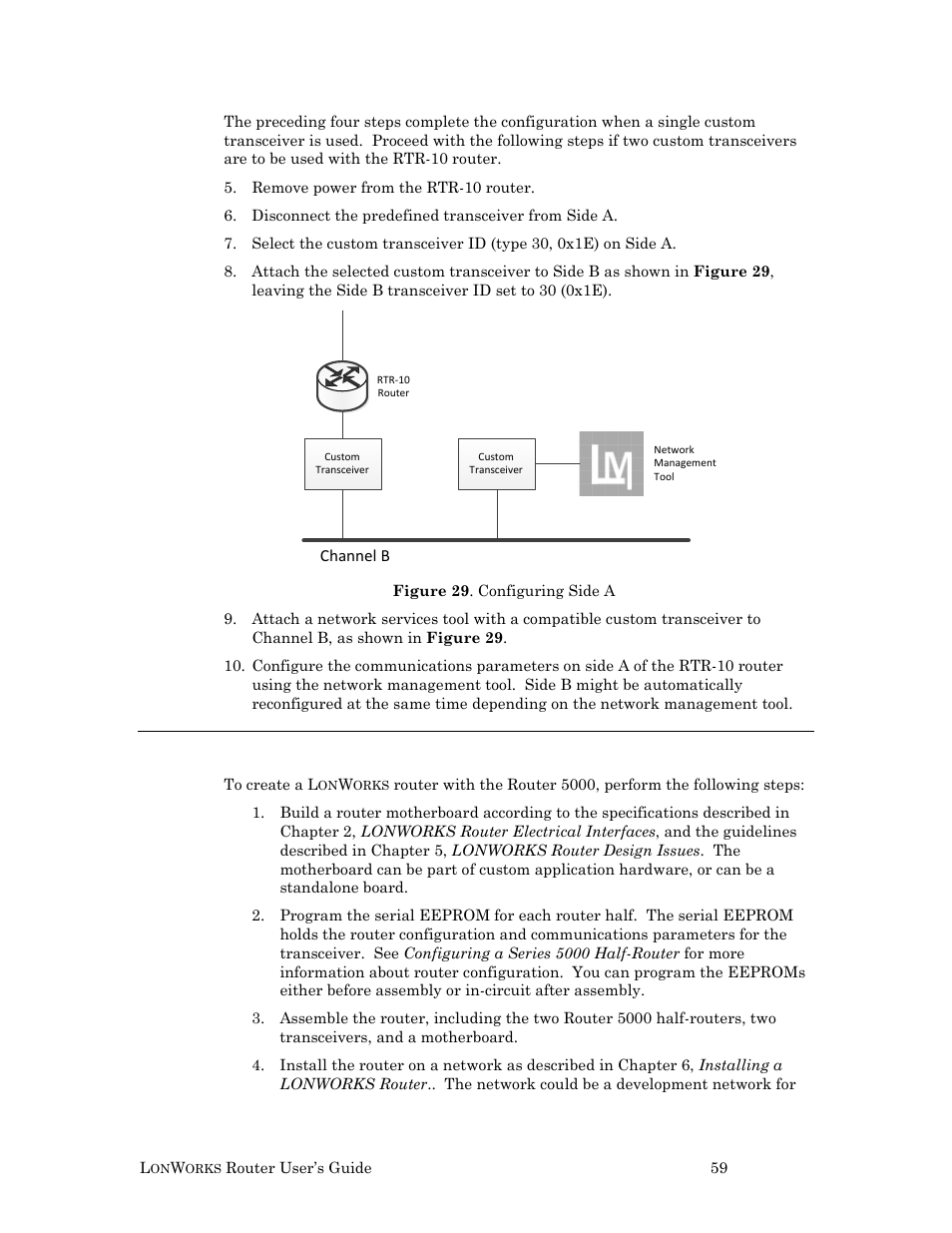 Developing a router with the router 5000 chip | Echelon LonWorks Router User Manual | Page 69 / 129