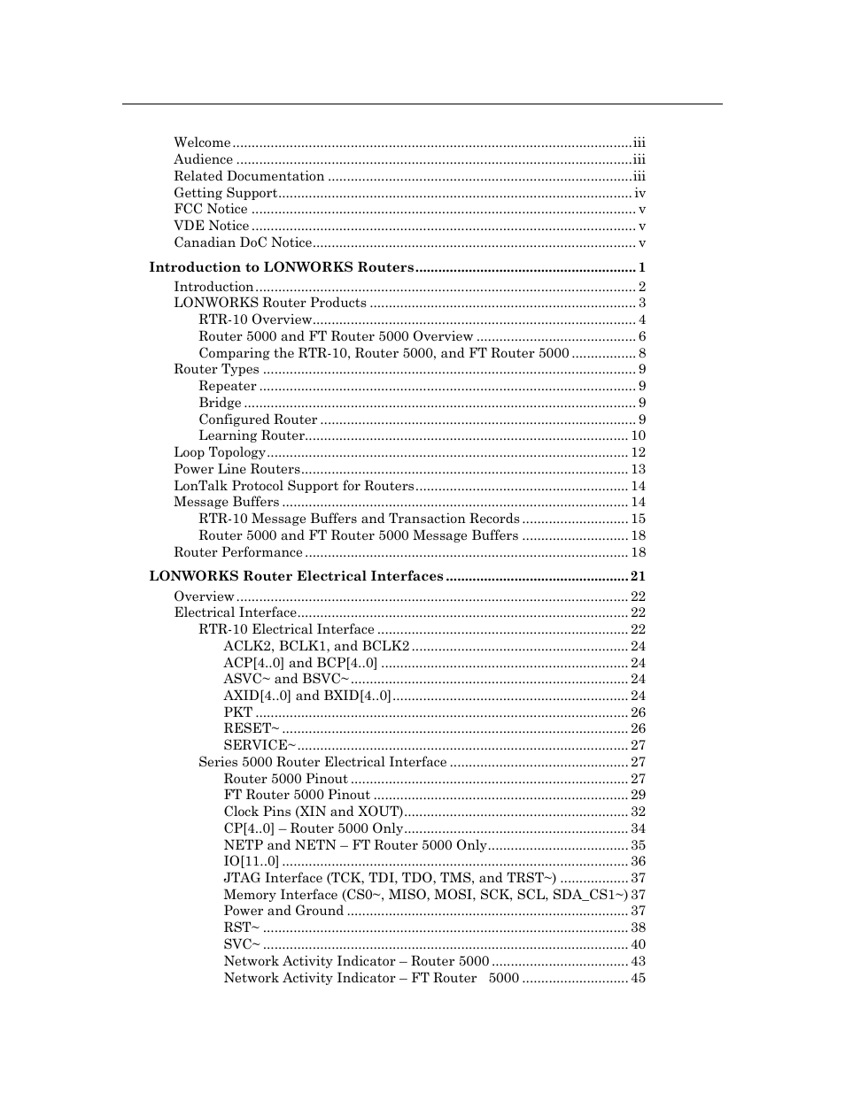 Echelon LonWorks Router User Manual | Page 7 / 129