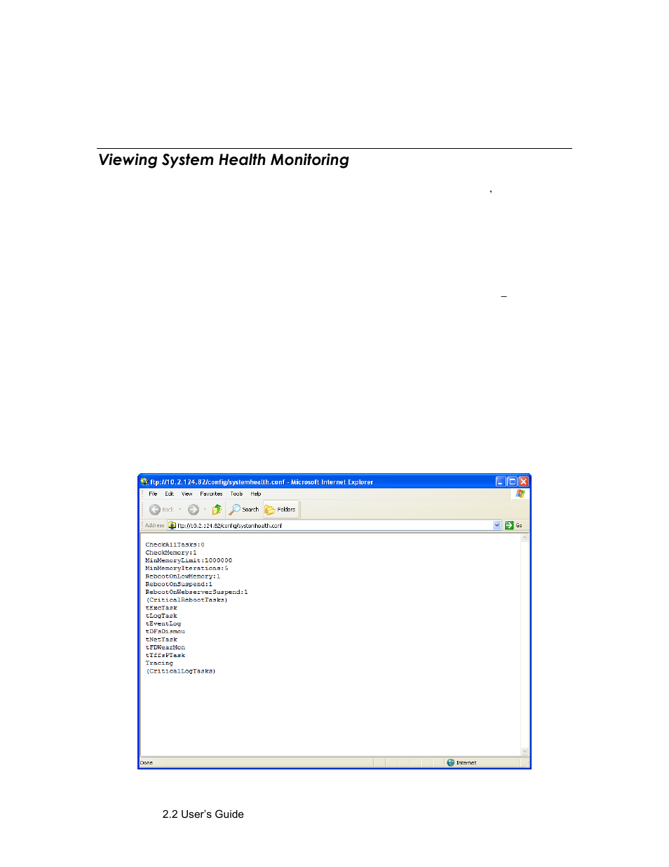 Viewing system health monitoring | Echelon SmartServer 2.2 User Manual | Page 108 / 560