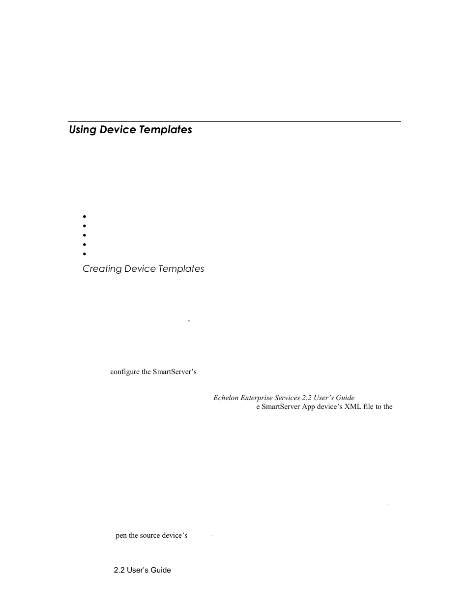 Using device templates, Creating device templates, Use device templates | See using device templates | Echelon SmartServer 2.2 User Manual | Page 160 / 560