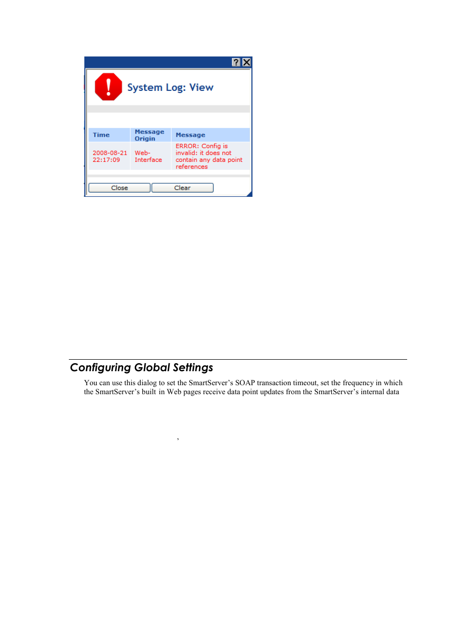 Configuring global settings, Configure global settings | Echelon SmartServer 2.2 User Manual | Page 189 / 560