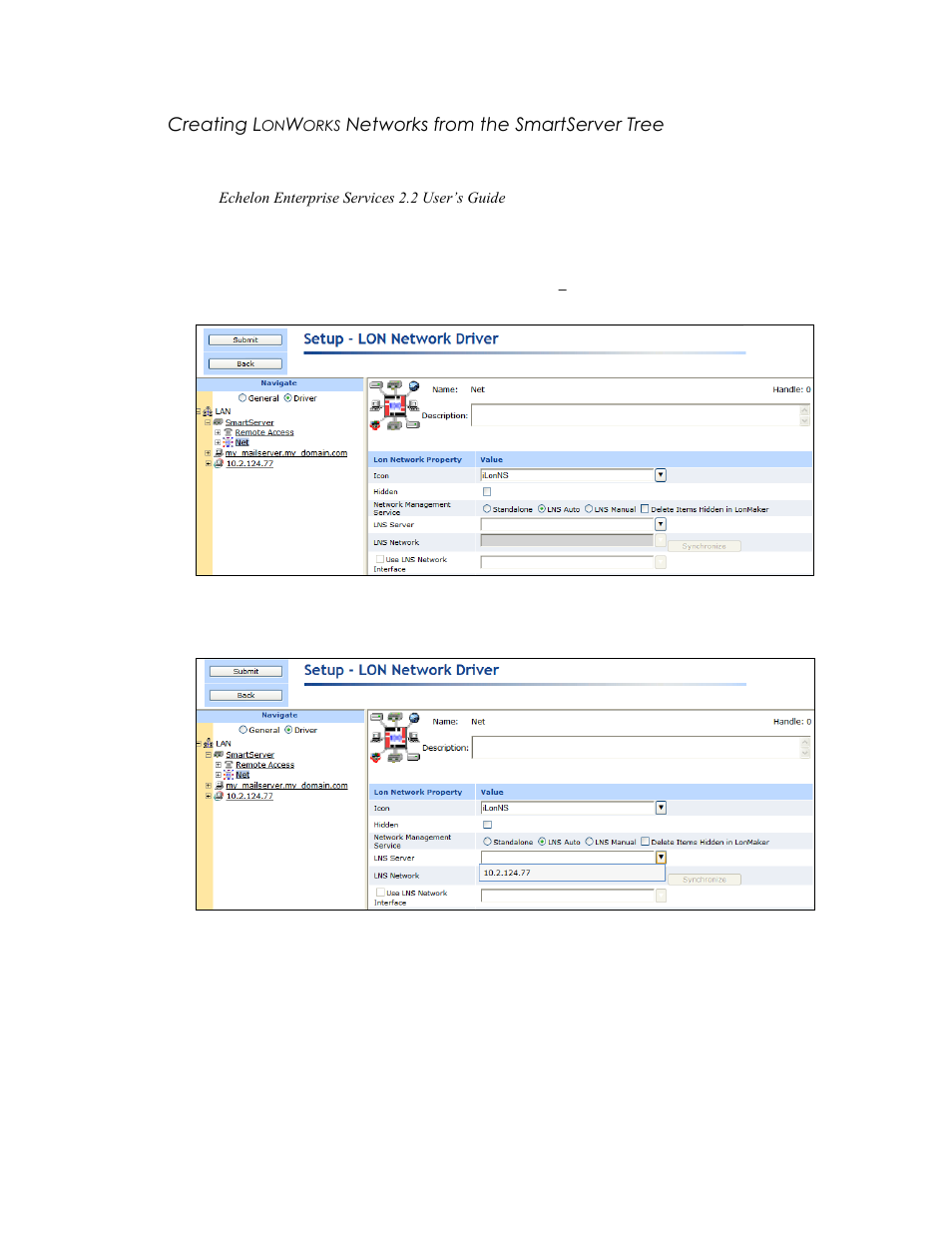 Creating l, Orks, Networks from the smartserver tree | Echelon SmartServer 2.2 User Manual | Page 199 / 560