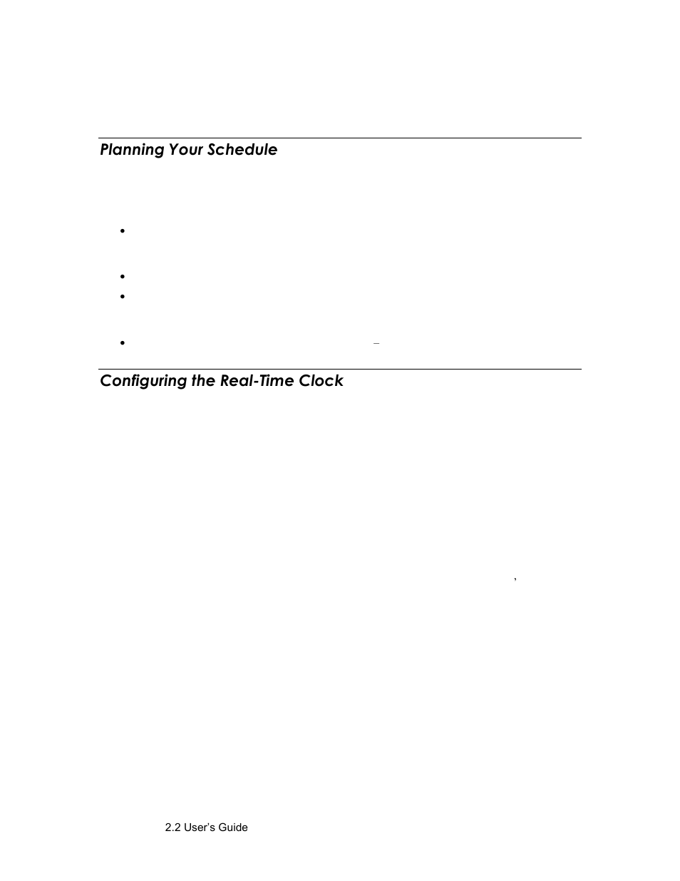 Planning your schedule, Configuring the real-time clock, Plan your schedule | Configure the smartserver’s real-time clock | Echelon SmartServer 2.2 User Manual | Page 358 / 560