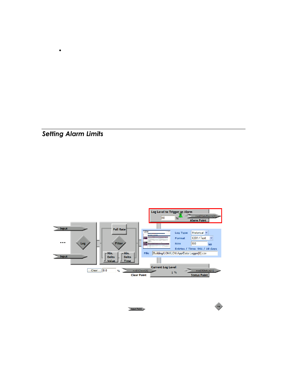 Setting alarm limits, Set the alarm limit | Echelon SmartServer 2.2 User Manual | Page 419 / 560