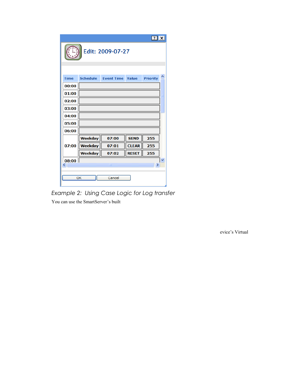 Example 2: using case logic for log transfer | Echelon SmartServer 2.2 User Manual | Page 427 / 560